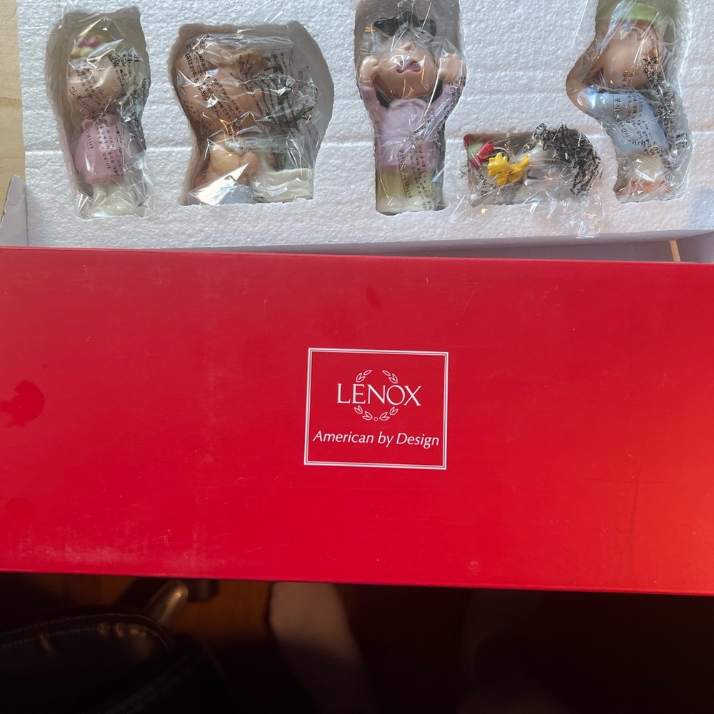 Retired Lenox Peanuts Nativity set.
